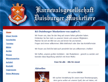 Tablet Screenshot of duisburger-musketiere.de